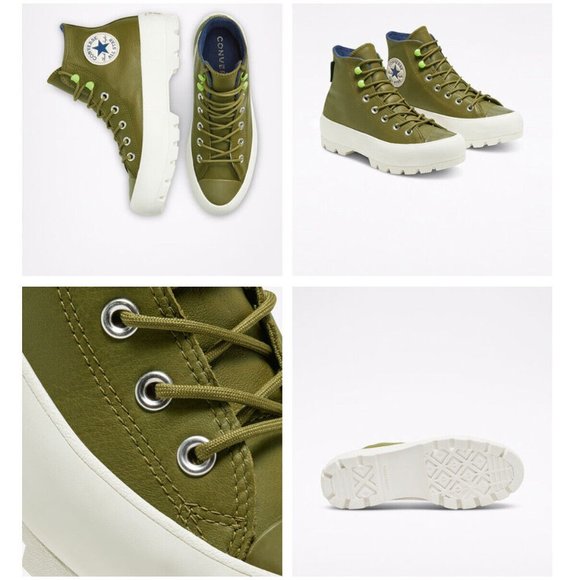 Converse CTAS Lugged Winter Hi Women's Sneaker Shoe Limited Green 568764C - Picture 3 of 3